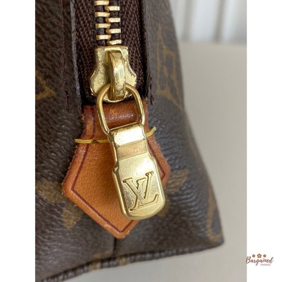 Authentic Louis Vuitton Brown Monogram Coated Canvas Cosmetic Pouch M47515 - Picture 2 of 13